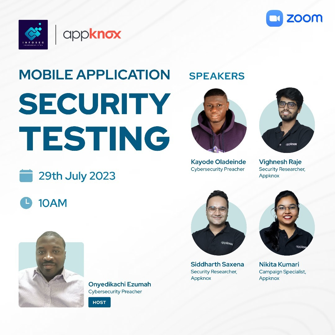 Mobile Application Security Testing event poster